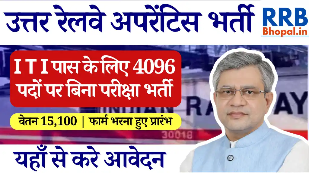 RRC NR Apprentice Bharti 2024, उत्तर रेलवे अपरेंटिस भर्ती 2024