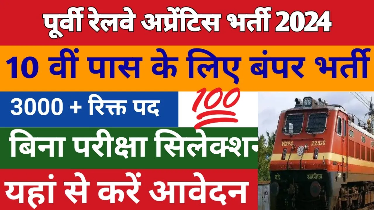 RRC Eastern Railway Vacancy 2024